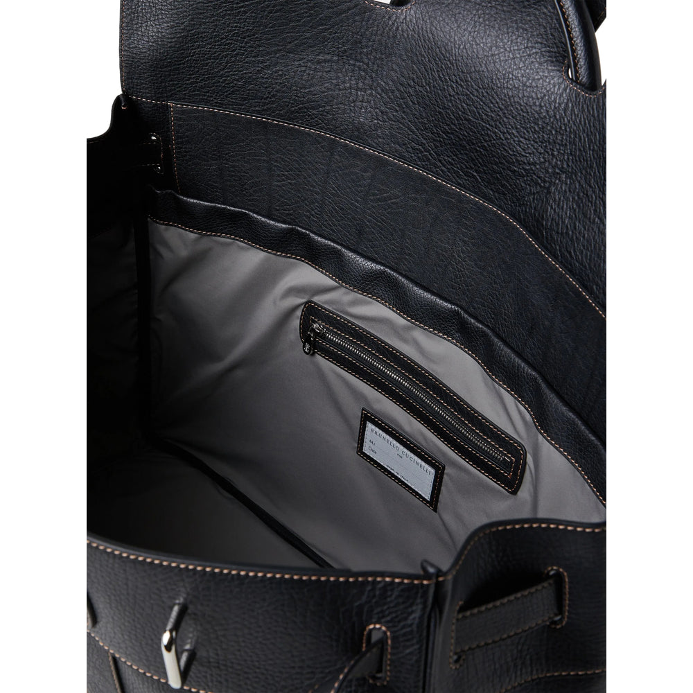 Brunello Cucinelli Black Luggage & Holdalls Men BRUNELLO CUCINELLI