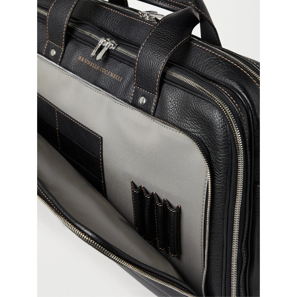 Brunello Cucinelli Black Laptop Bags & Briefcases Men BRUNELLO CUCINELLI