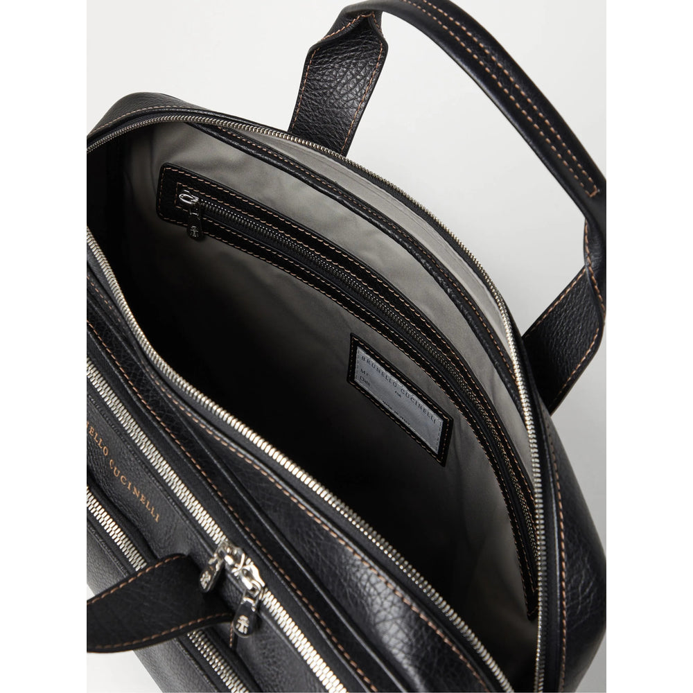 Brunello Cucinelli Black Laptop Bags & Briefcases Men BRUNELLO CUCINELLI