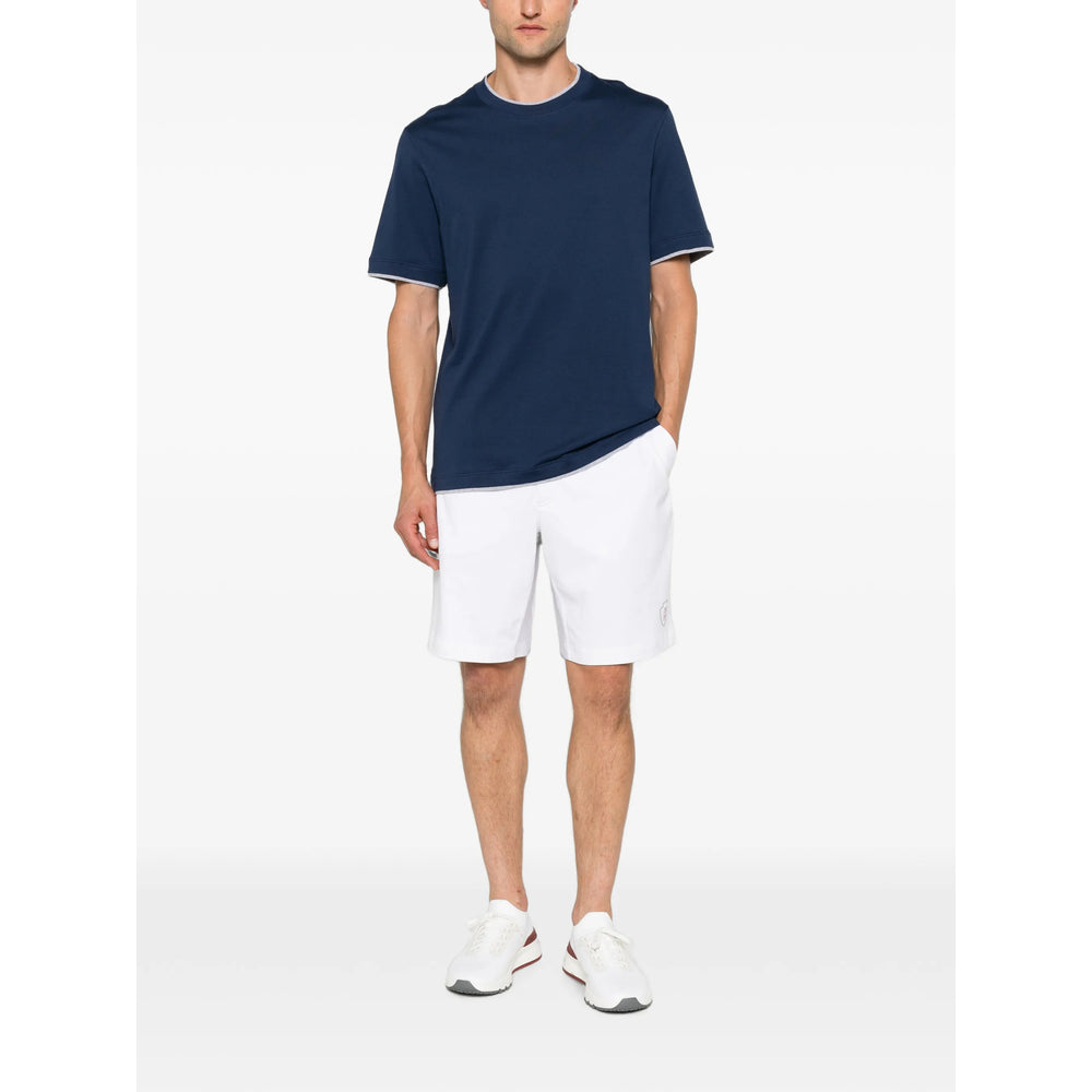 Brunello Cucinelli Blue T-Shirts & Vests - T-Shirts Men BRUNELLO CUCINELLI
