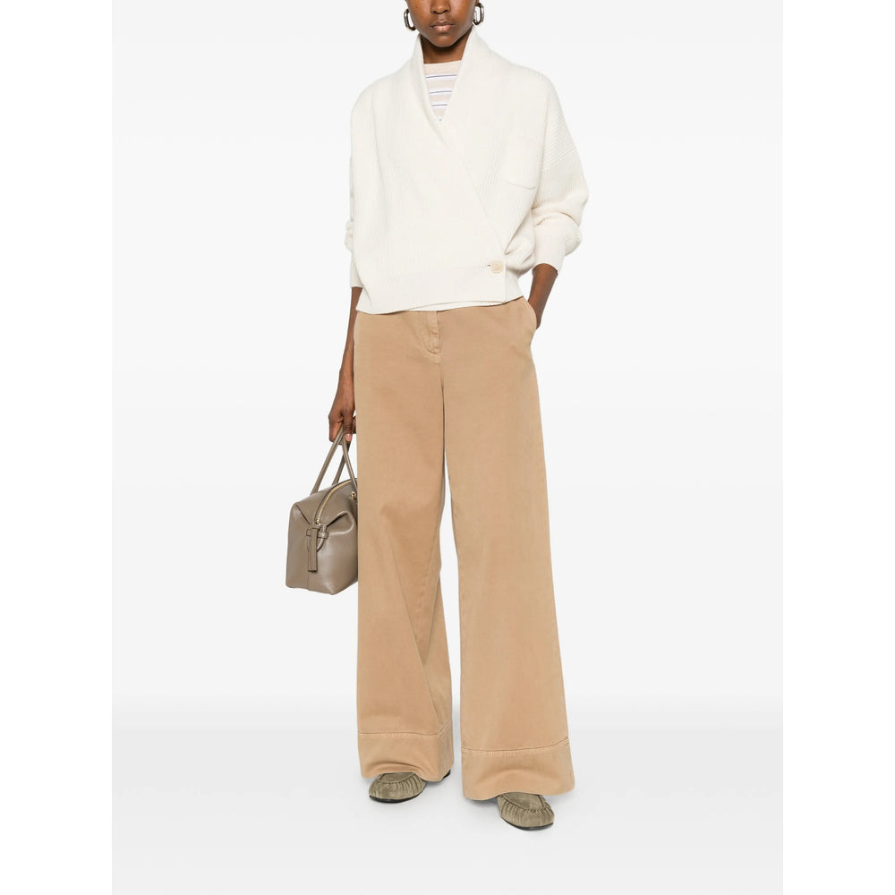 Brunello Cucinelli White Knitwear - Cardigans Women BRUNELLO CUCINELLI