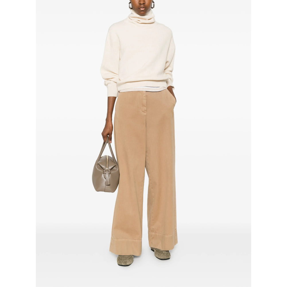 Brunello Cucinelli White Knitwear - Jumpers Women BRUNELLO CUCINELLI