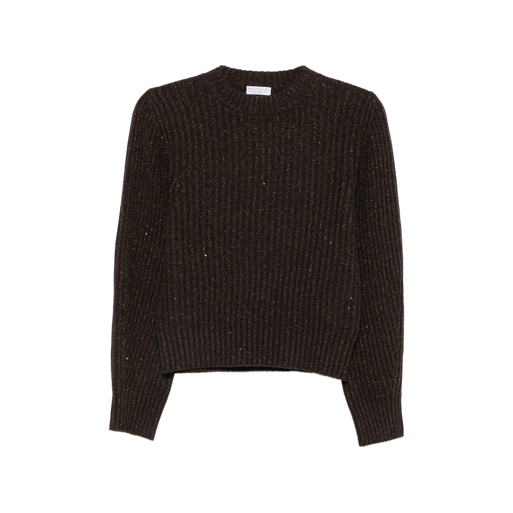 Brunello Cucinelli Brown Knitwear - Jumpers Women BRUNELLO CUCINELLI