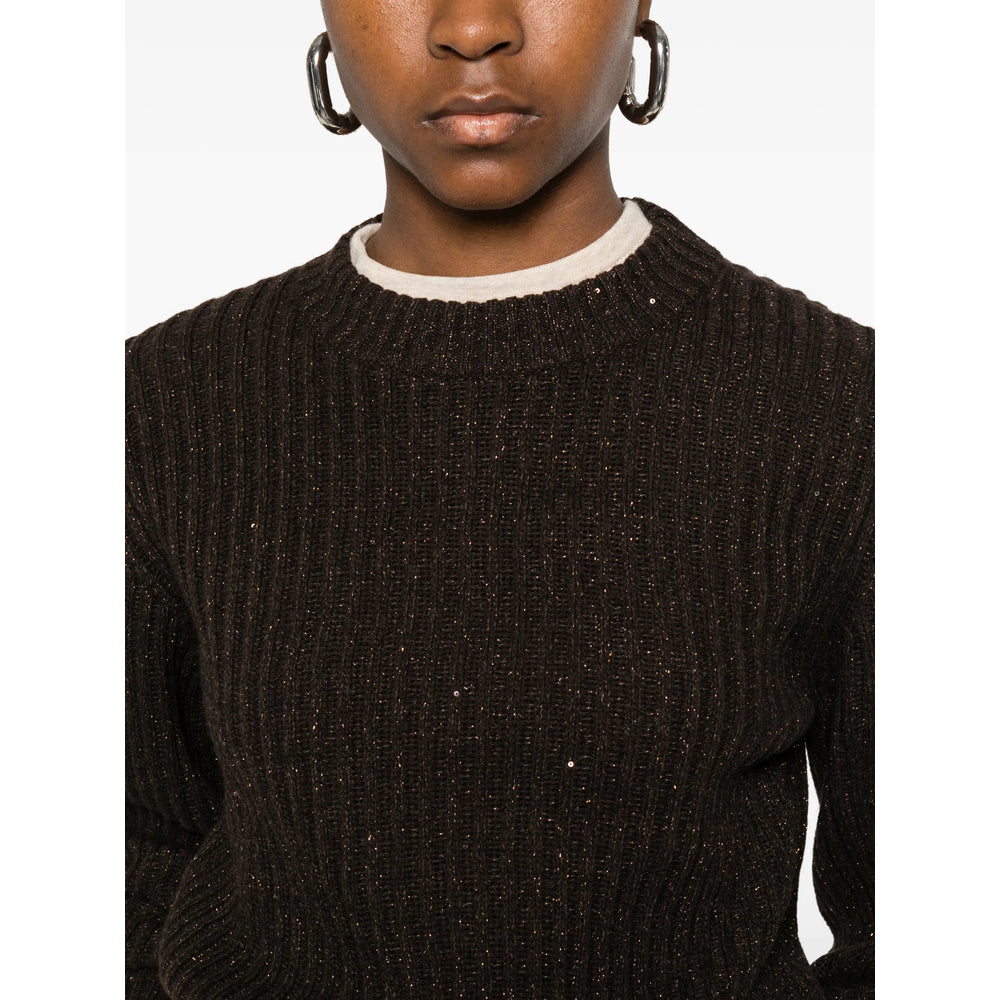 Brunello Cucinelli Brown Knitwear - Jumpers Women BRUNELLO CUCINELLI