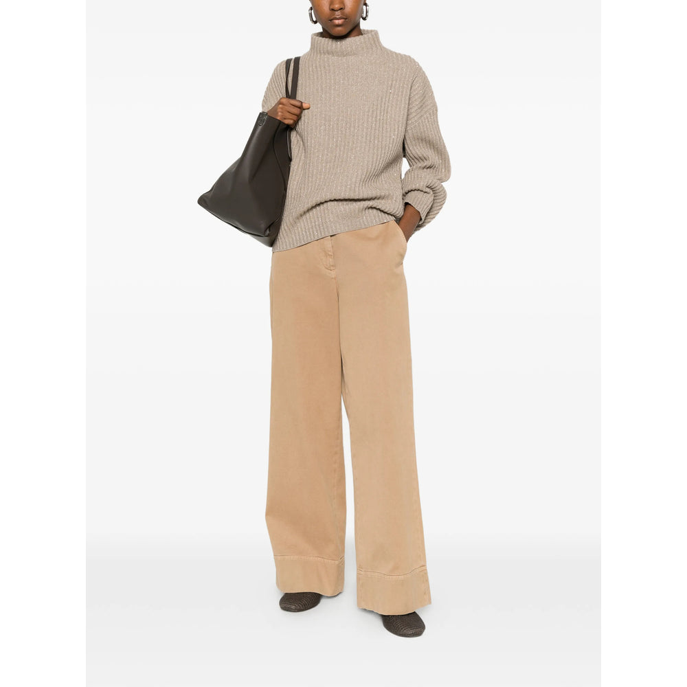 Brunello Cucinelli Neutrals Knitwear - Jumpers Women BRUNELLO CUCINELLI