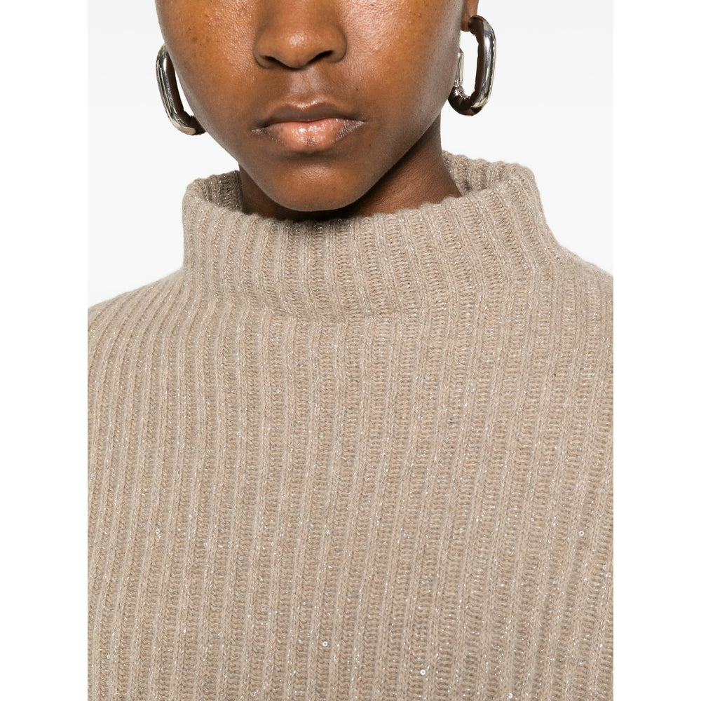 Brunello Cucinelli Neutrals Knitwear - Jumpers Women BRUNELLO CUCINELLI