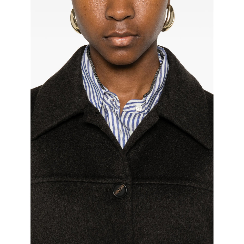 Brunello Cucinelli Brown Jackets - Bomber Jackets Women BRUNELLO CUCINELLI