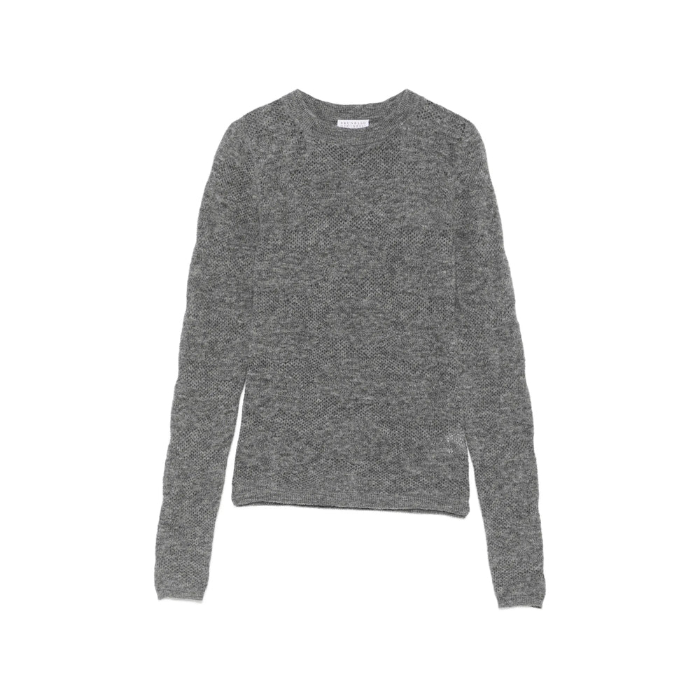 Brunello Cucinelli Grey Knitwear - Jumpers Women BRUNELLO CUCINELLI