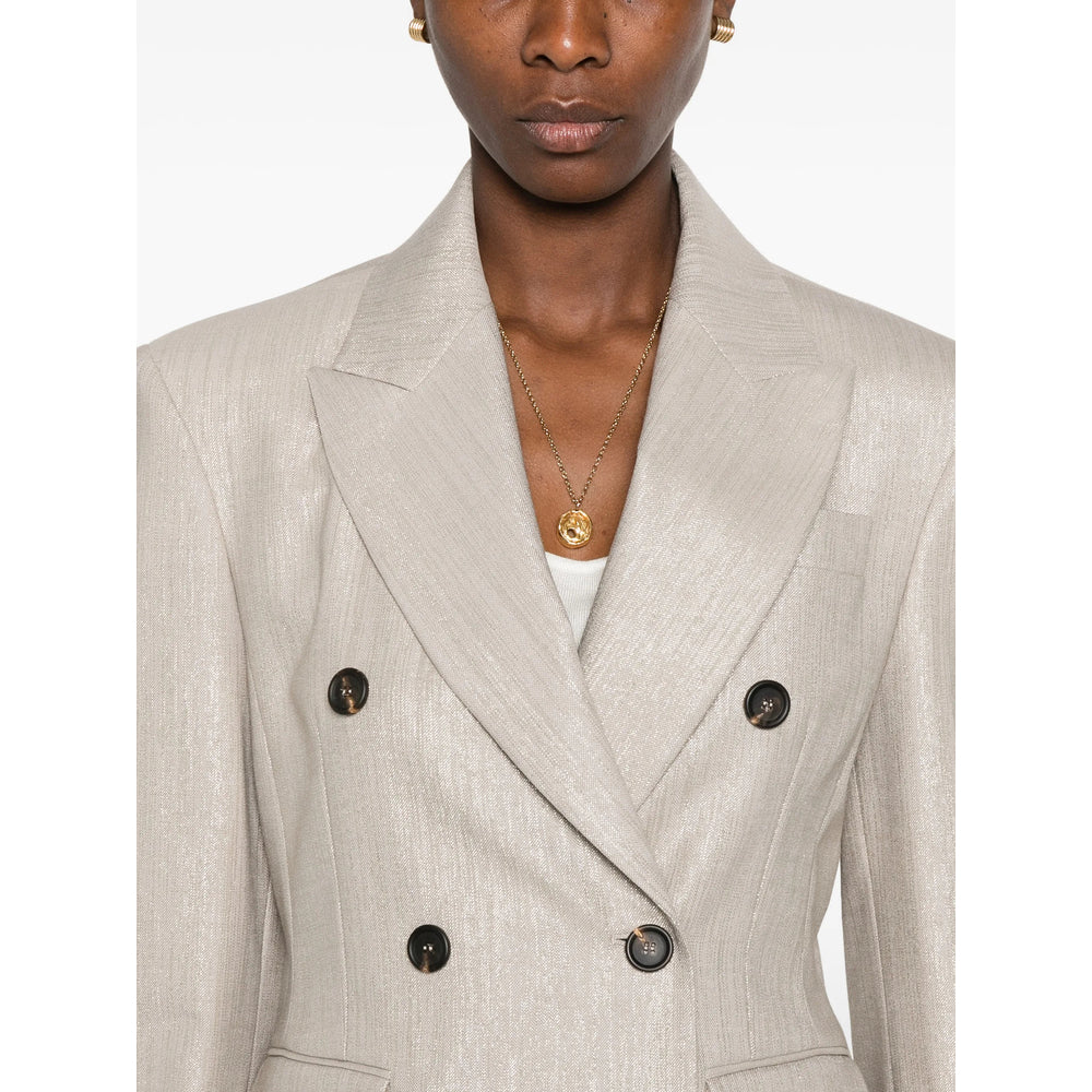 Brunello Cucinelli Neutrals Jackets - Blazers Women BRUNELLO CUCINELLI