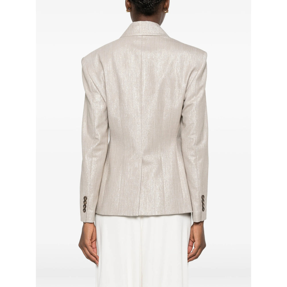 Brunello Cucinelli Neutrals Jackets - Blazers Women BRUNELLO CUCINELLI