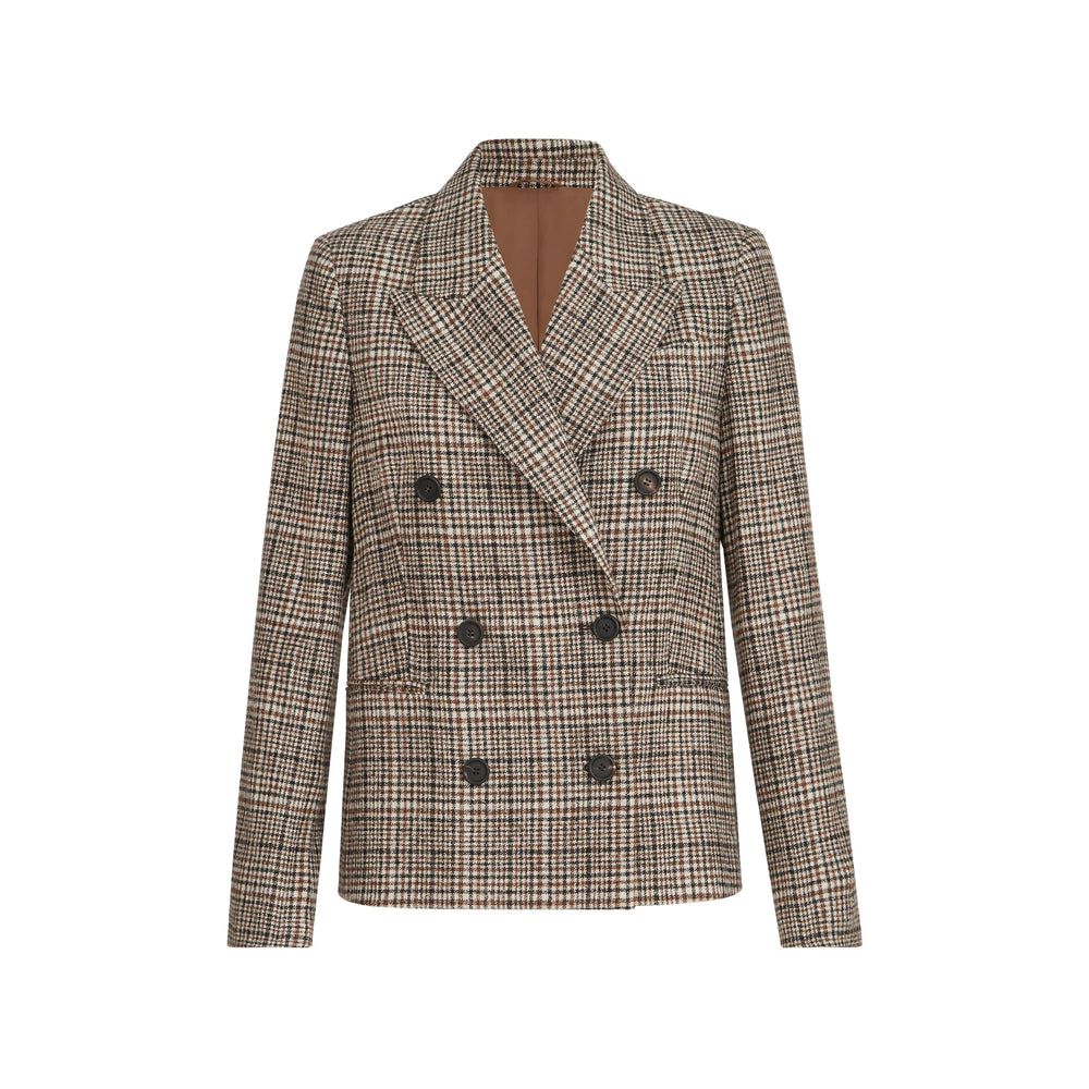 Brunello Cucinelli Brown Jackets - Blazers Women BRUNELLO CUCINELLI