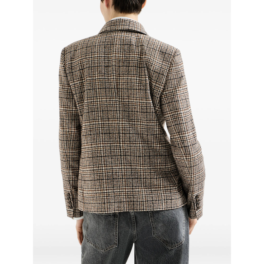 Brunello Cucinelli Brown Jackets - Blazers Women BRUNELLO CUCINELLI