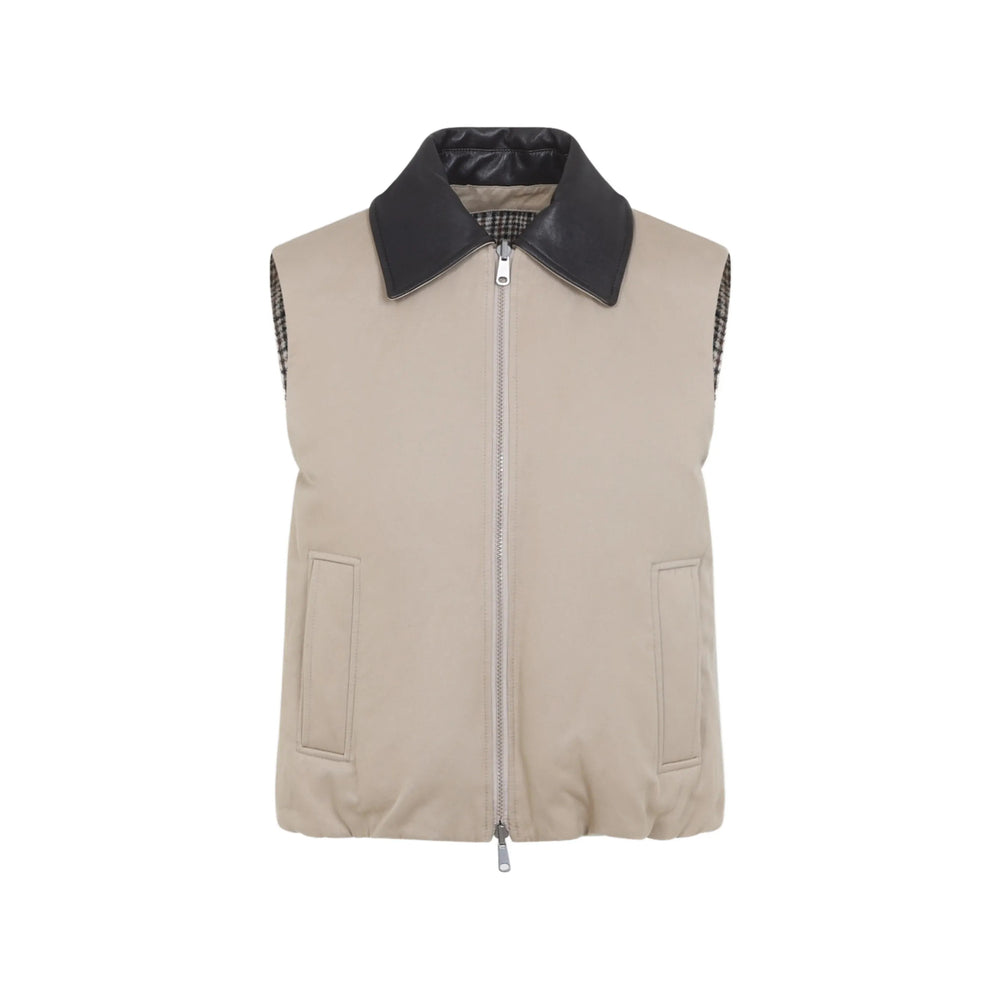 Brunello Cucinelli Neutrals Jackets - Waistcoat & Gilets Women BRUNELLO CUCINELLI