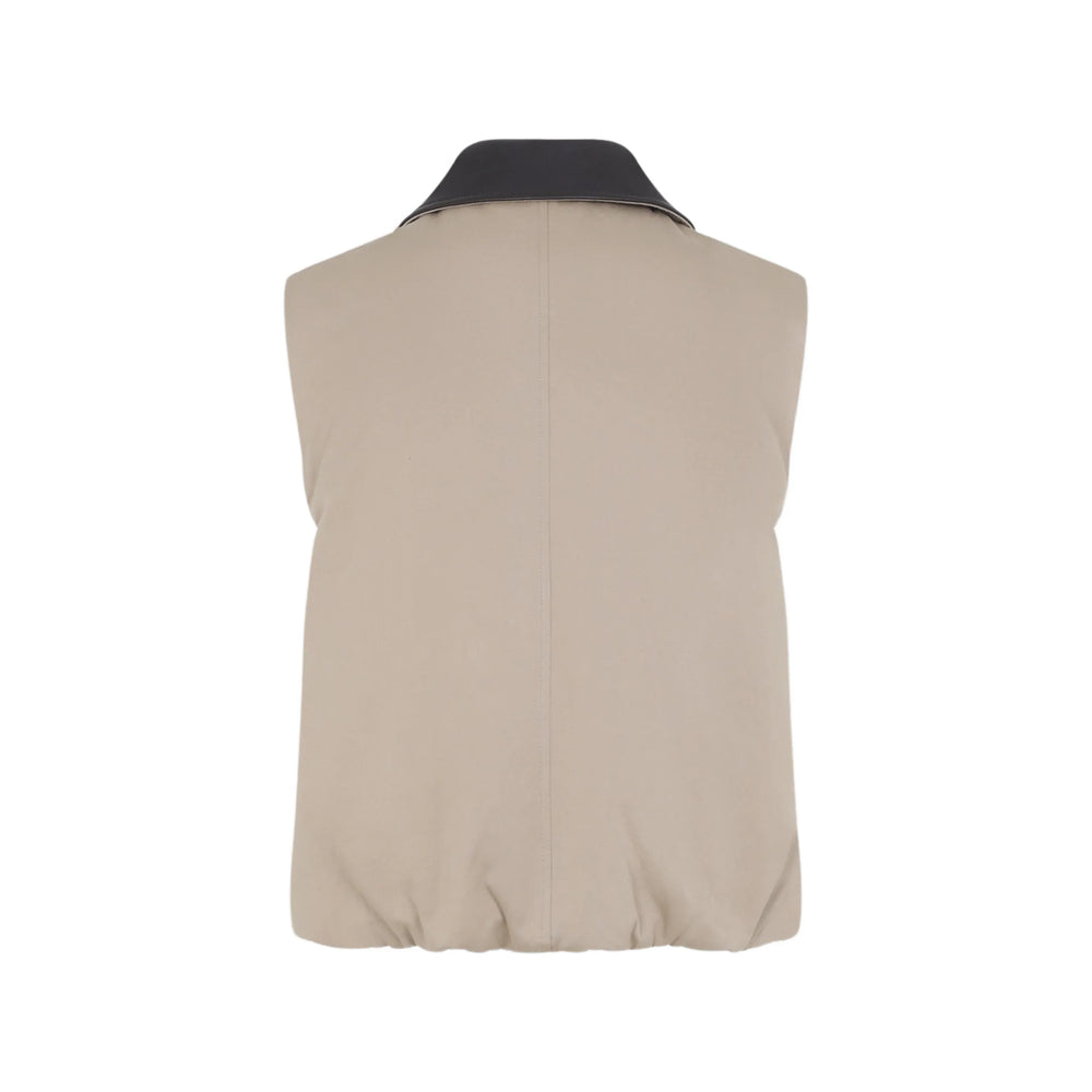 Brunello Cucinelli Neutrals Jackets - Waistcoat & Gilets Women BRUNELLO CUCINELLI