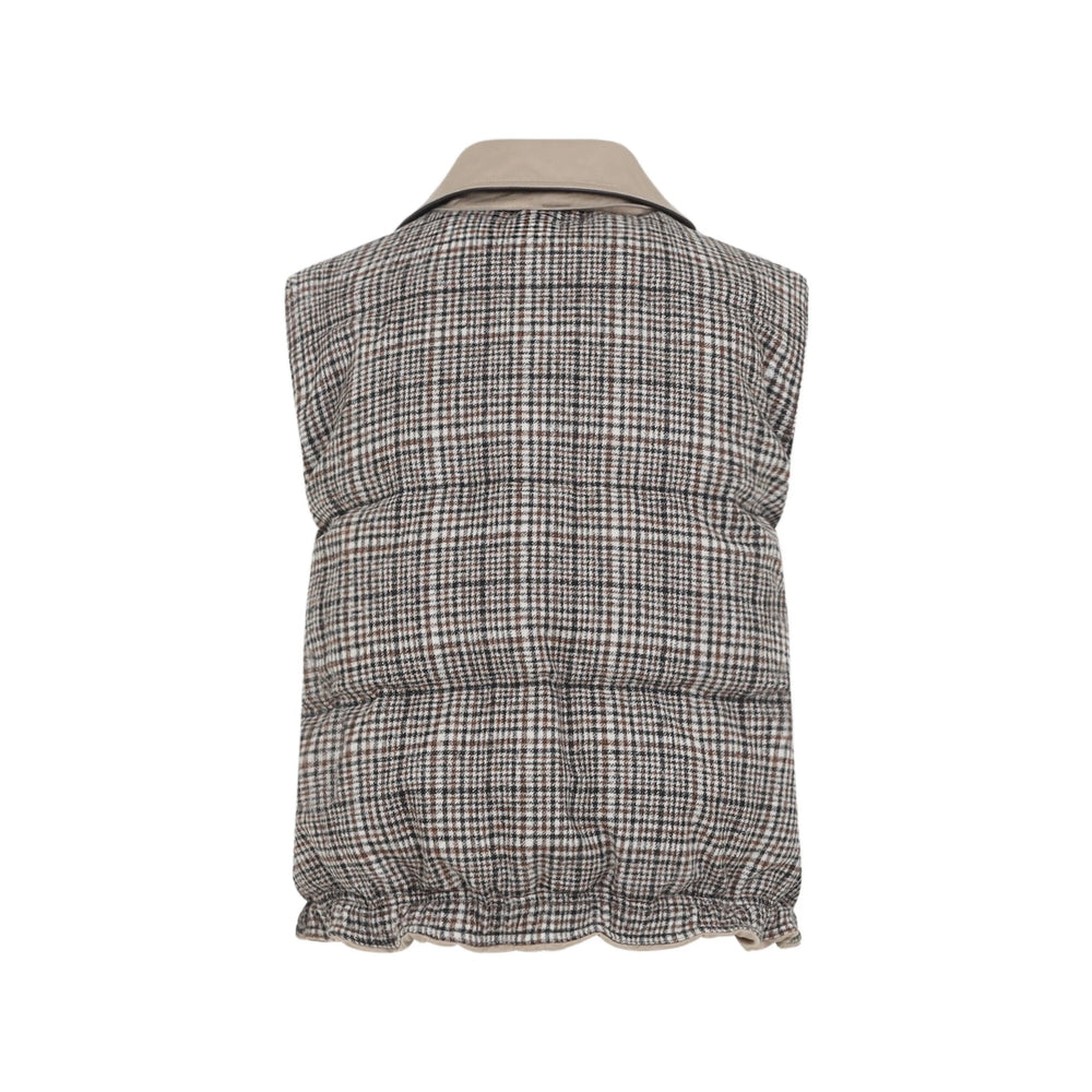 Brunello Cucinelli Neutrals Jackets - Waistcoat & Gilets Women BRUNELLO CUCINELLI