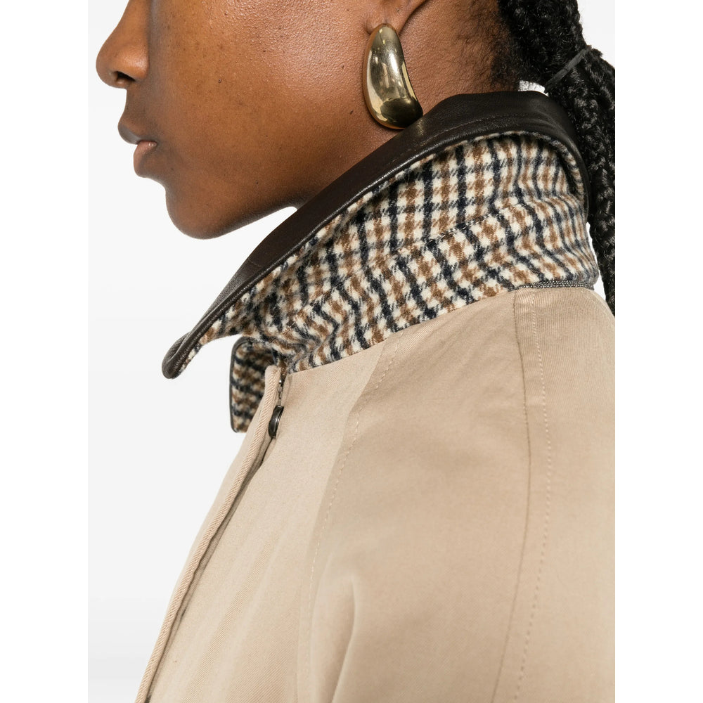 Brunello Cucinelli Neutrals Coats - Oversized Coats Women BRUNELLO CUCINELLI