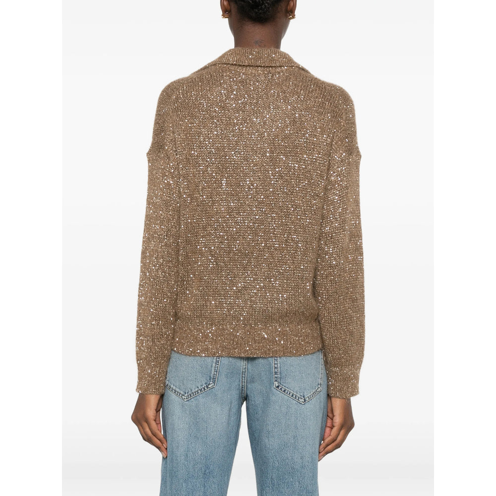 Brunello Cucinelli Brown Knitwear - Jumpers Women BRUNELLO CUCINELLI
