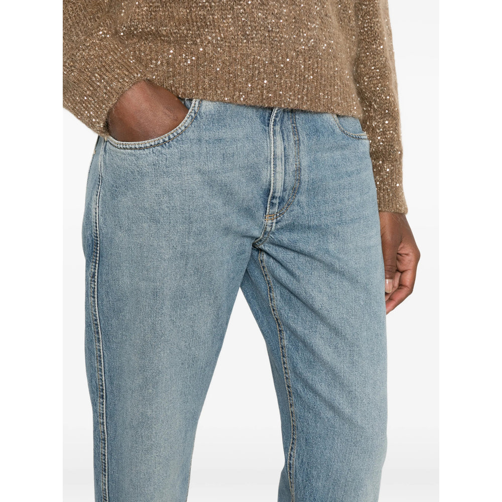 Brunello Cucinelli Blue Denim - Straight-Leg Jeans Women BRUNELLO CUCINELLI