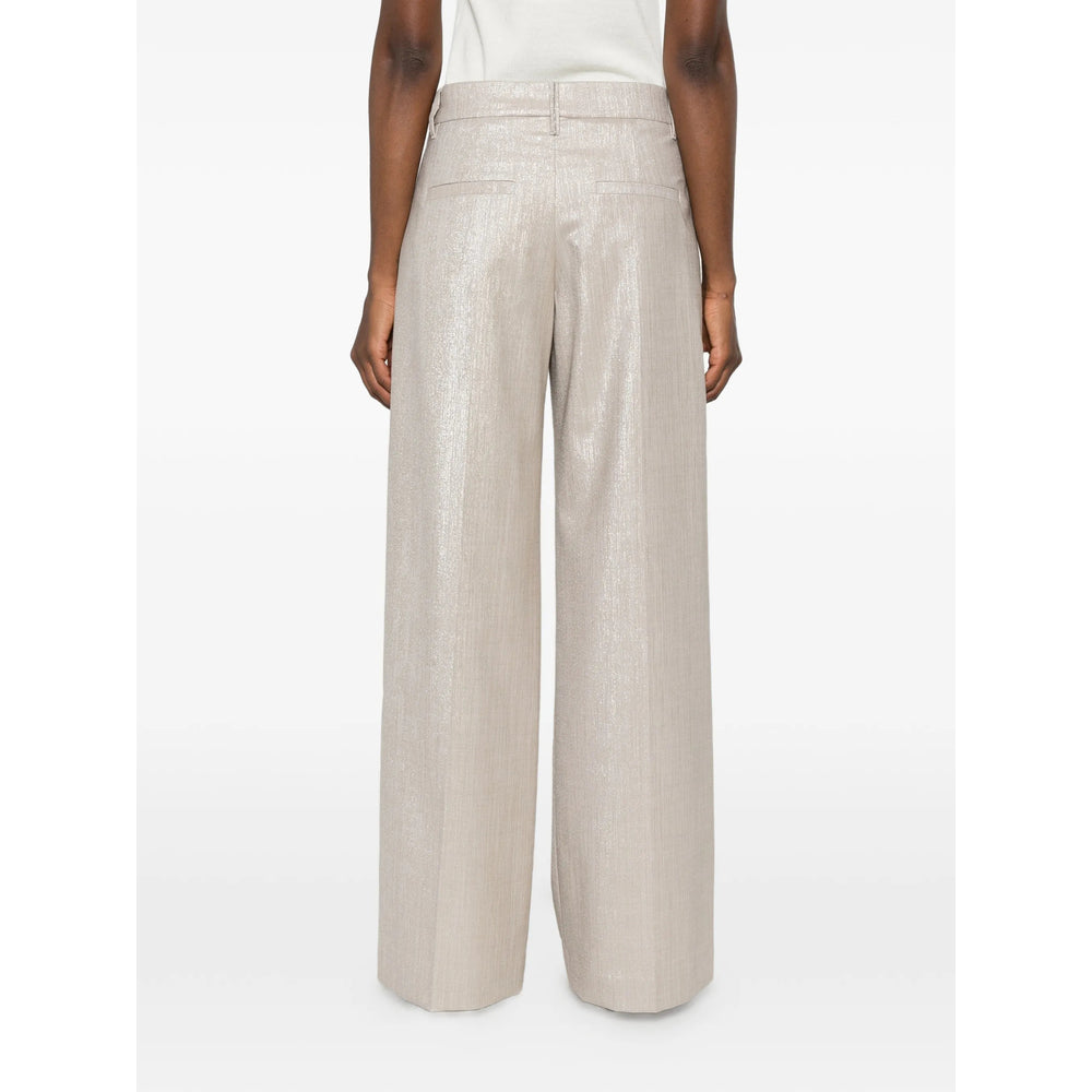 Brunello Cucinelli Neutrals Trousers - Palazzo Pants Women BRUNELLO CUCINELLI