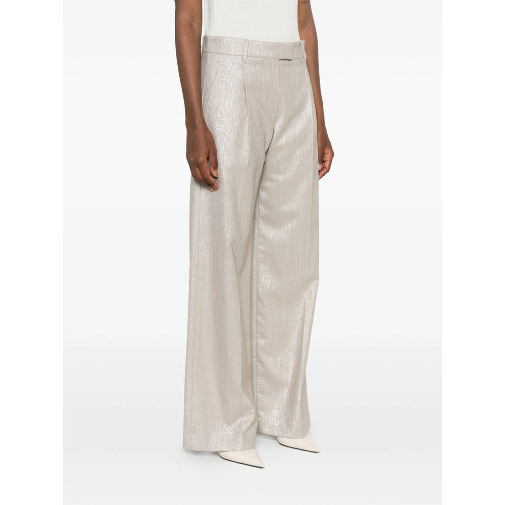 Brunello Cucinelli Neutrals Trousers - Palazzo Pants Women BRUNELLO CUCINELLI