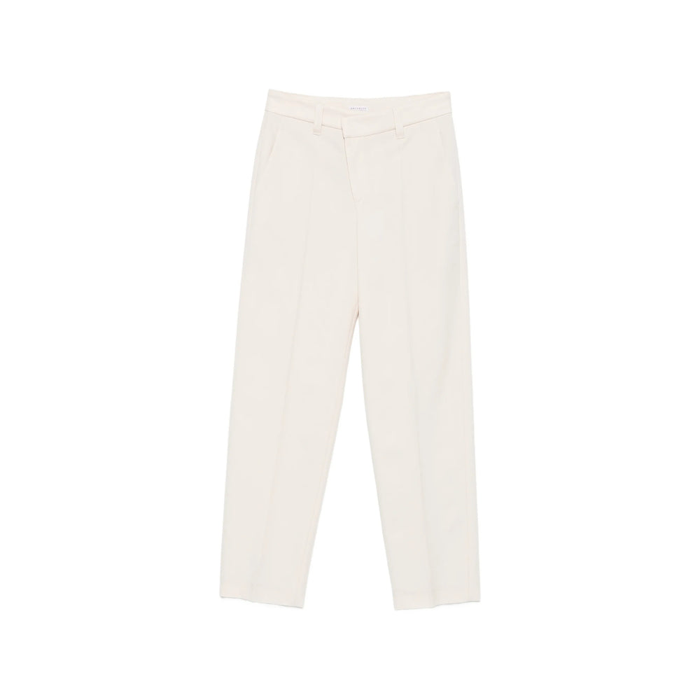 Brunello Cucinelli Neutrals Trousers - Straight Trousers Women BRUNELLO CUCINELLI