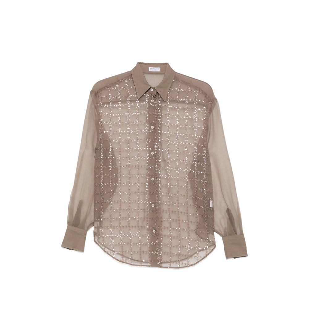 Brunello Cucinelli Brown Tops - Shirts Women