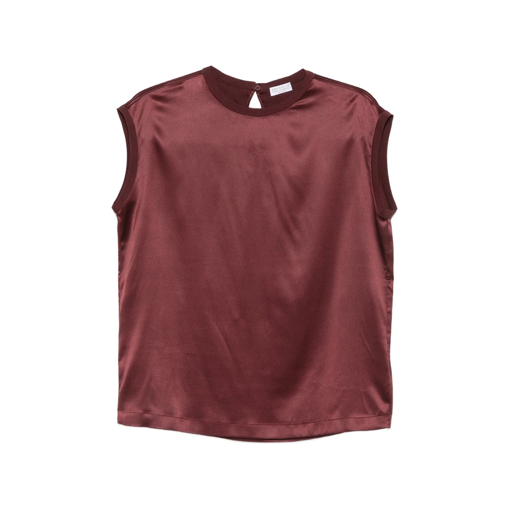 Brunello Cucinelli Red Tops - Blouses Women BRUNELLO CUCINELLI