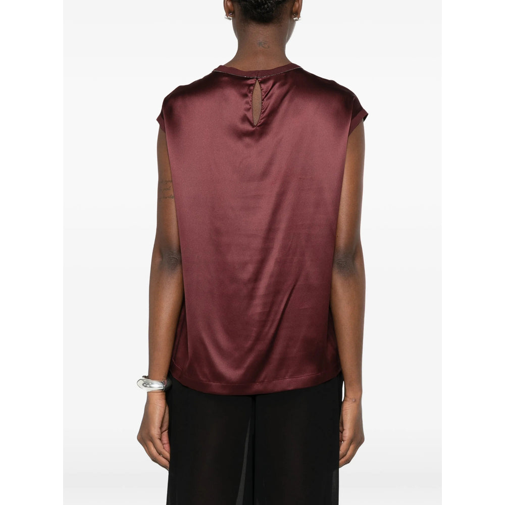 Brunello Cucinelli Red Tops - Blouses Women BRUNELLO CUCINELLI