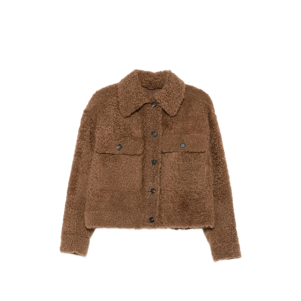 Brunello Cucinelli Brown Jackets - Faux Fur & Shearling Jackets Women BRUNELLO CUCINELLI