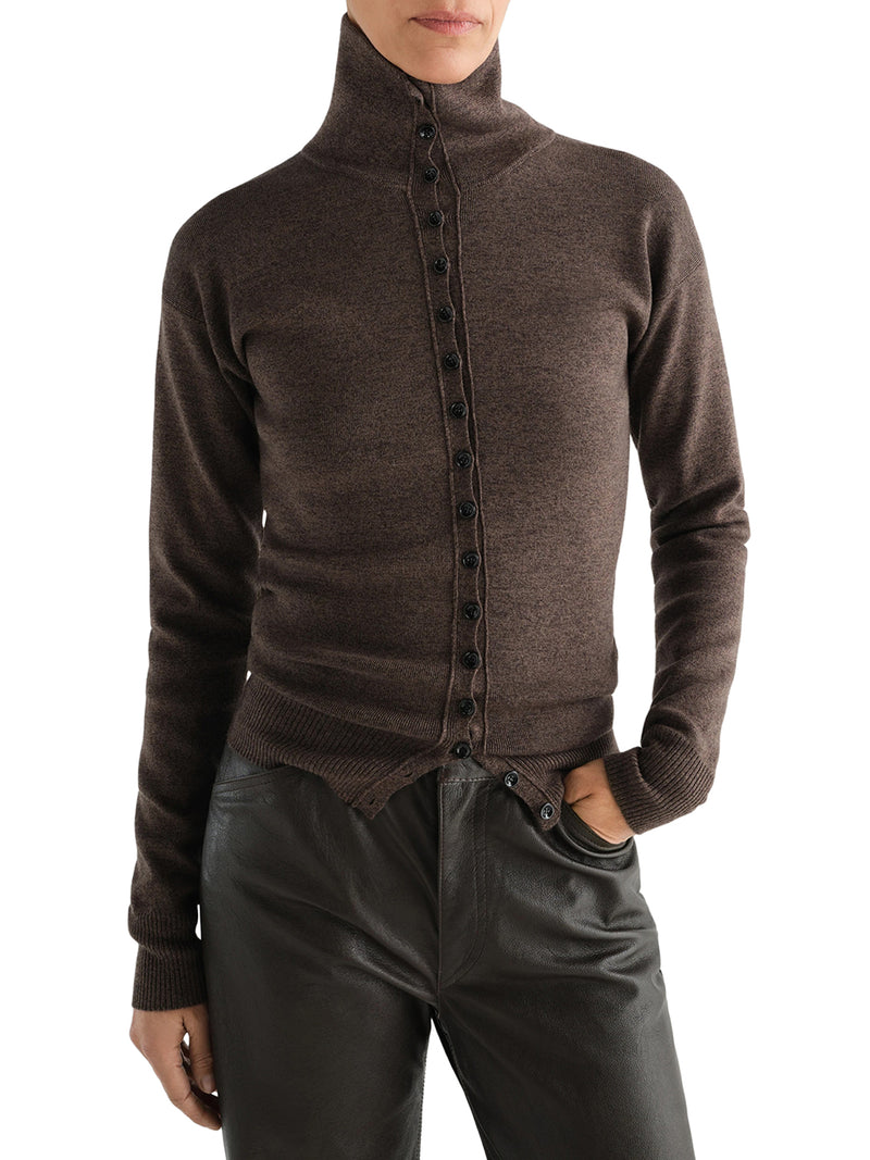 Lemaire Women Fine Wool Button-Front Cardigan LEMAIRE
