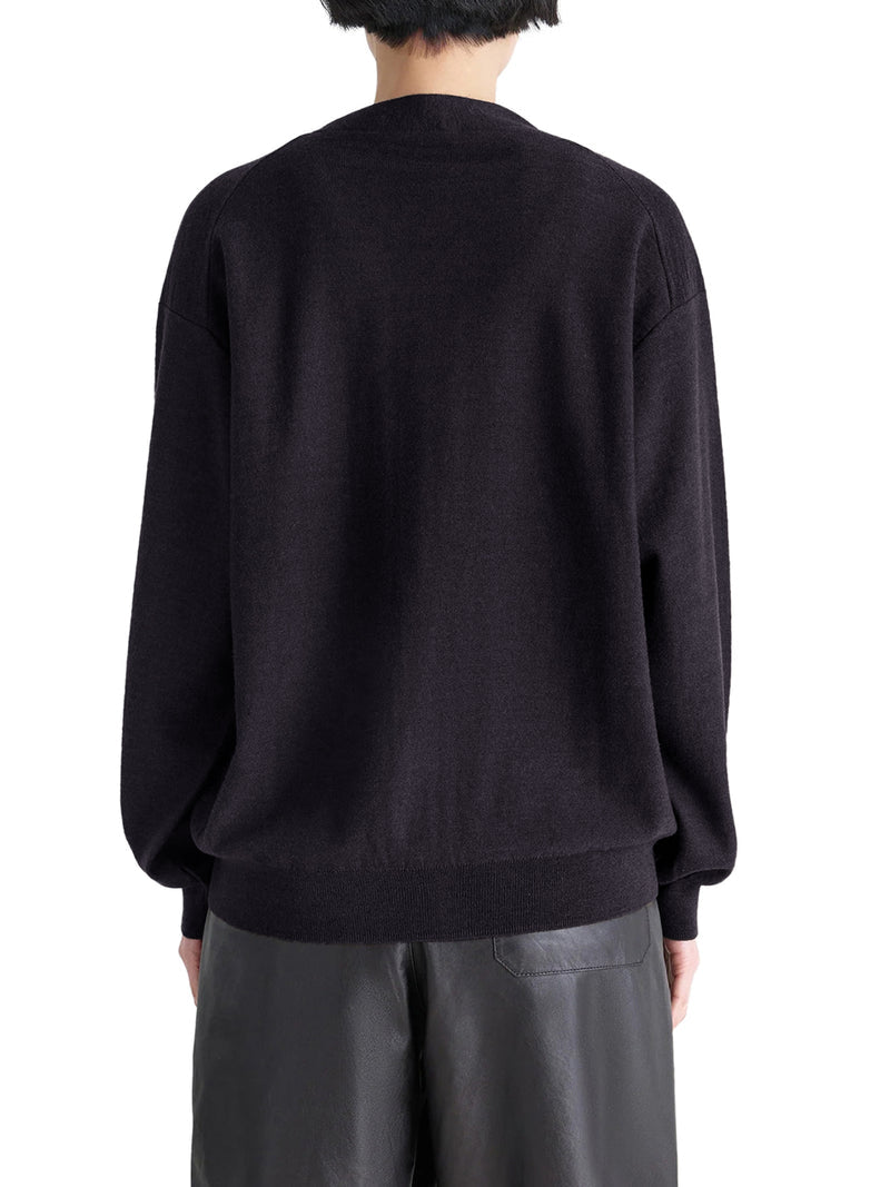 Lemaire Women Relaxed Twisted Cardigan In Merino Blend LEMAIRE