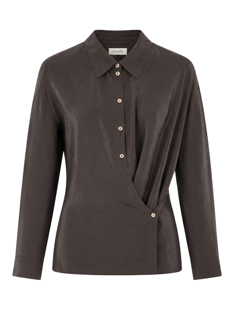 Lemaire Women Straight Collar Twisted Shirt LEMAIRE