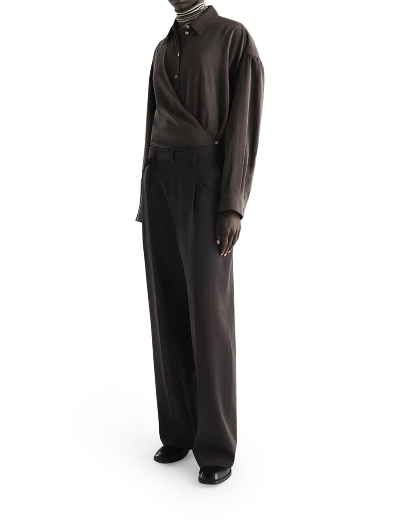 Lemaire Women Straight Collar Twisted Shirt LEMAIRE