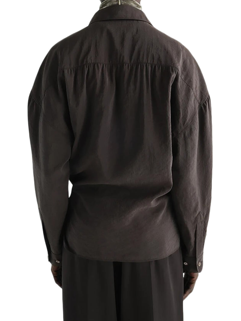Lemaire Women Straight Collar Twisted Shirt LEMAIRE