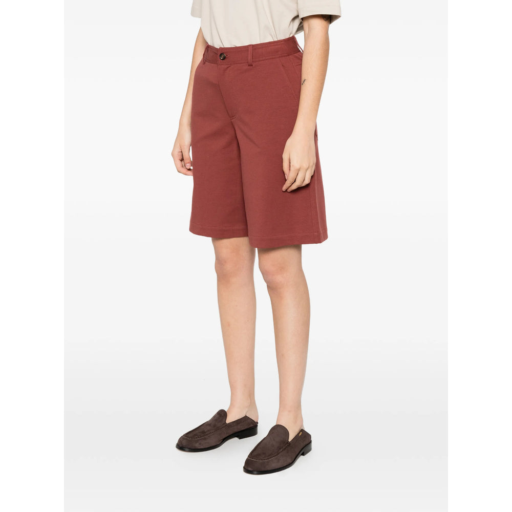 Brunello Cucinelli Red Shorts - Knee-Length Shorts Women BRUNELLO CUCINELLI