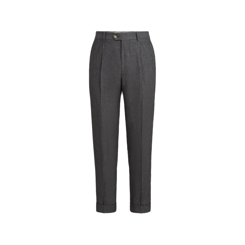 Brunello Cucinelli Grey Trousers - Tailored Trousers Men BRUNELLO CUCINELLI