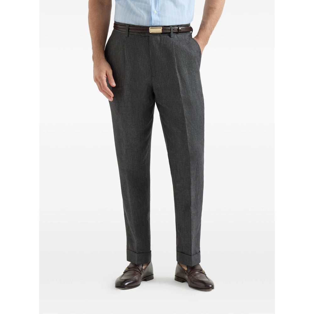 Brunello Cucinelli Grey Trousers - Tailored Trousers Men BRUNELLO CUCINELLI