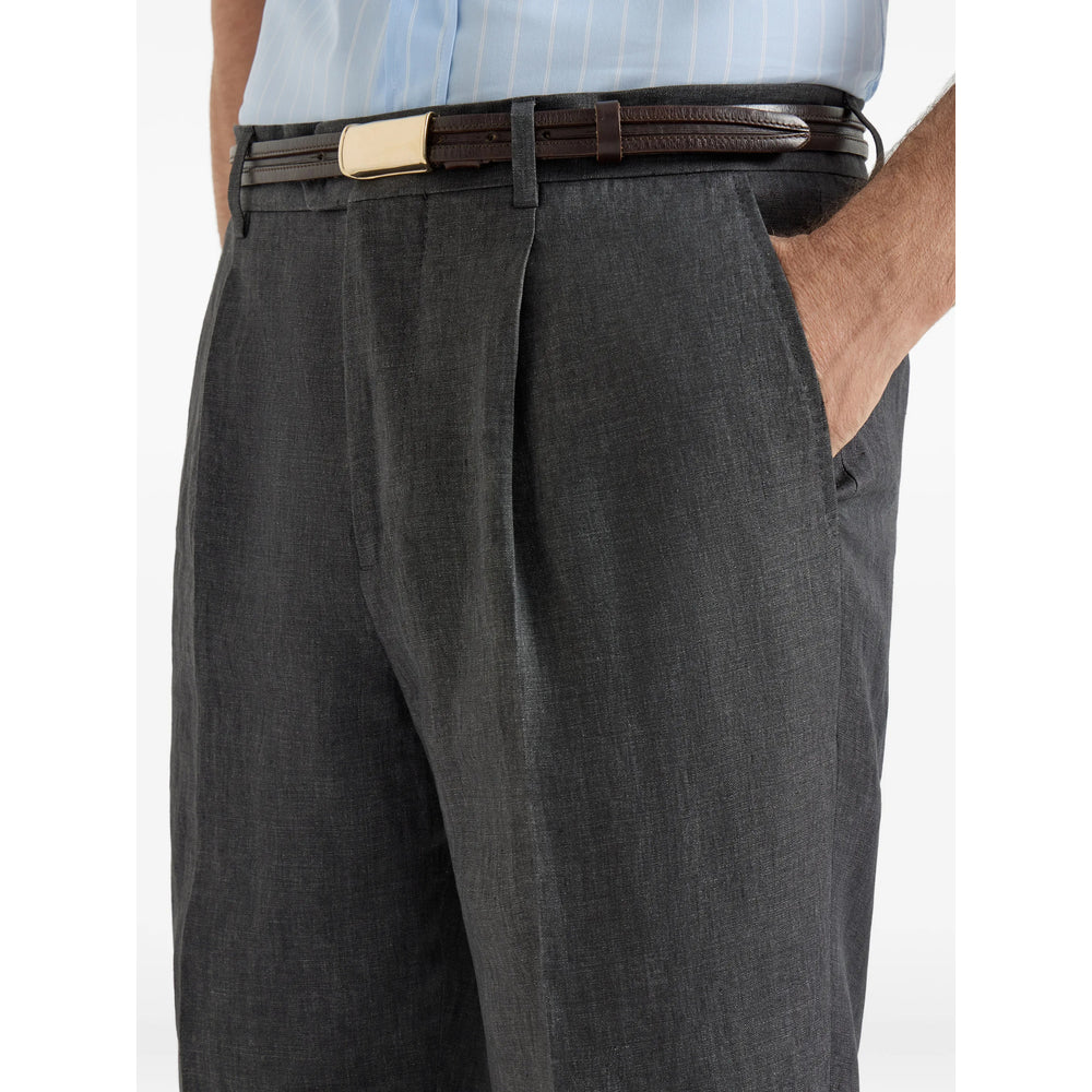Brunello Cucinelli Grey Trousers - Tailored Trousers Men BRUNELLO CUCINELLI