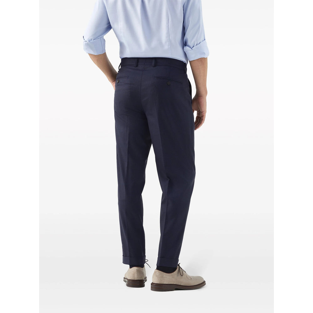 Brunello Cucinelli Blue Trousers - Tailored Trousers Men BRUNELLO CUCINELLI