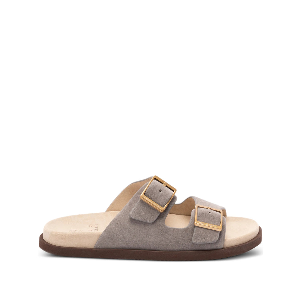 Brunello Cucinelli Grey Sandals Men BRUNELLO CUCINELLI