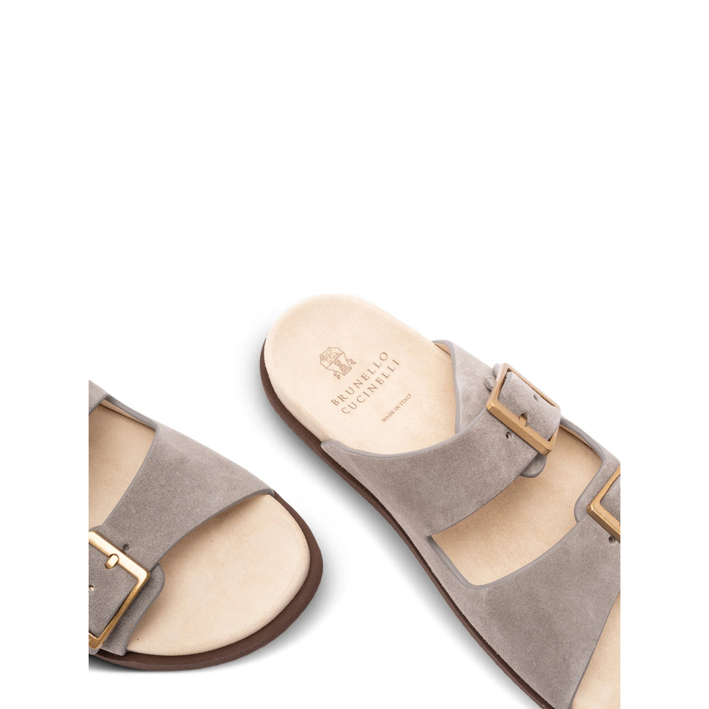 Brunello Cucinelli Grey Sandals Men BRUNELLO CUCINELLI
