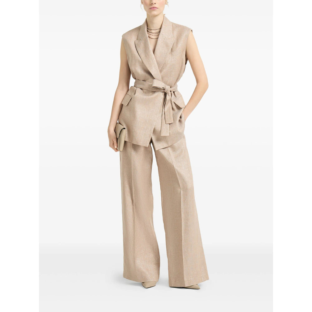 Brunello Cucinelli Neutrals Jackets - Waistcoat & Gilets Women BRUNELLO CUCINELLI