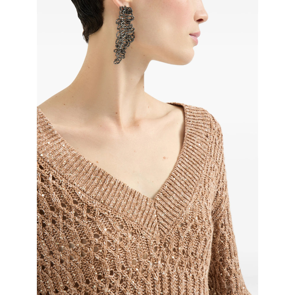 Brunello Cucinelli Neutrals Knitwear - Jumpers Women BRUNELLO CUCINELLI