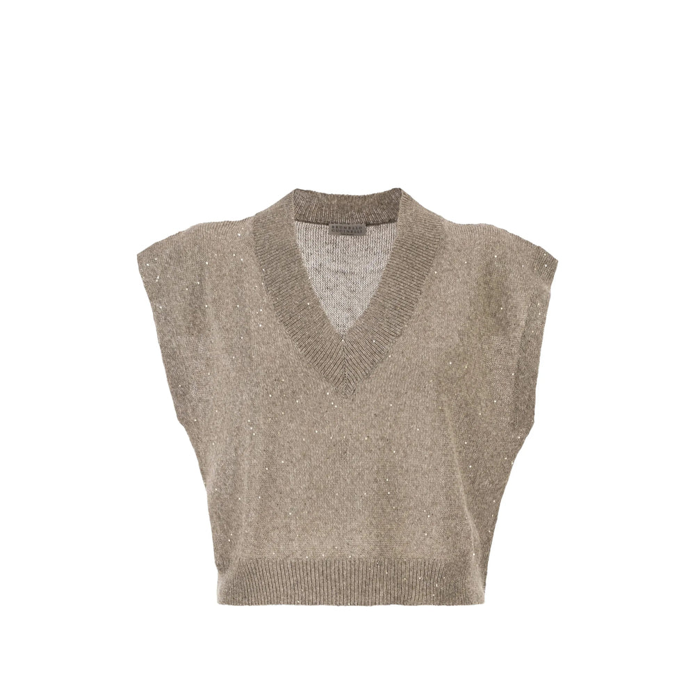 Brunello Cucinelli Neutrals Tops - Vests & Tank Tops Women BRUNELLO CUCINELLI