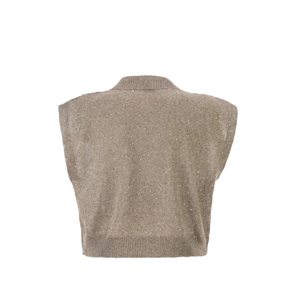 Brunello Cucinelli Neutrals Tops - Vests & Tank Tops Women BRUNELLO CUCINELLI