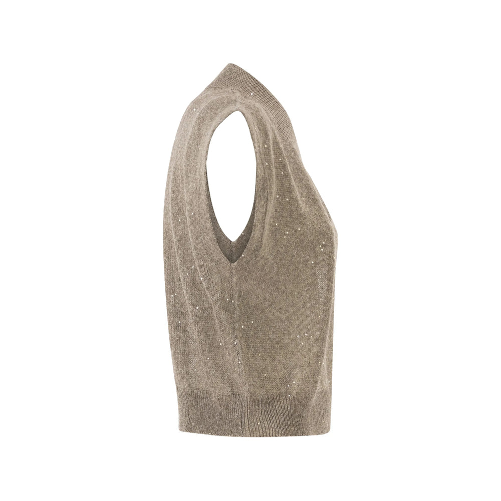 Brunello Cucinelli Neutrals Tops - Vests & Tank Tops Women BRUNELLO CUCINELLI