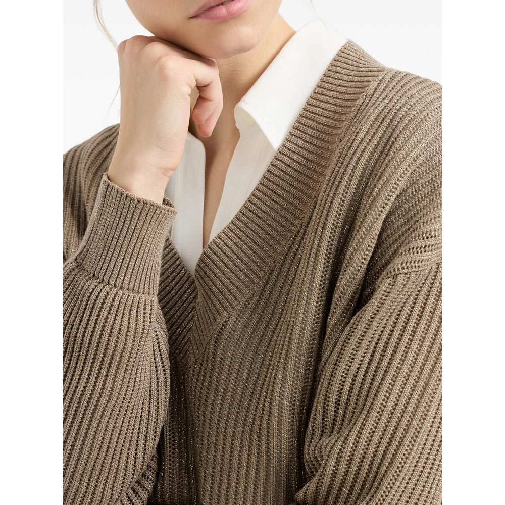 Brunello Cucinelli Brown Knitwear - Jumpers Women BRUNELLO CUCINELLI