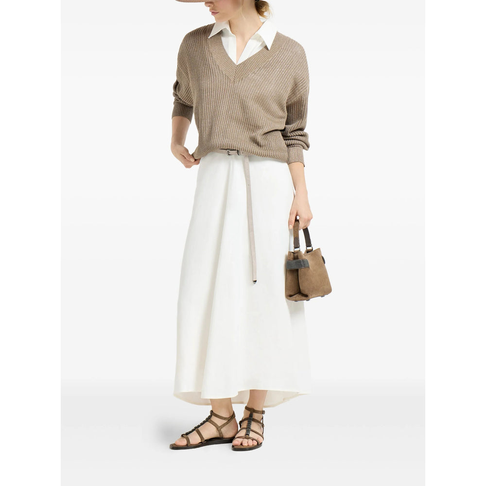 Brunello Cucinelli Brown Knitwear - Jumpers Women BRUNELLO CUCINELLI