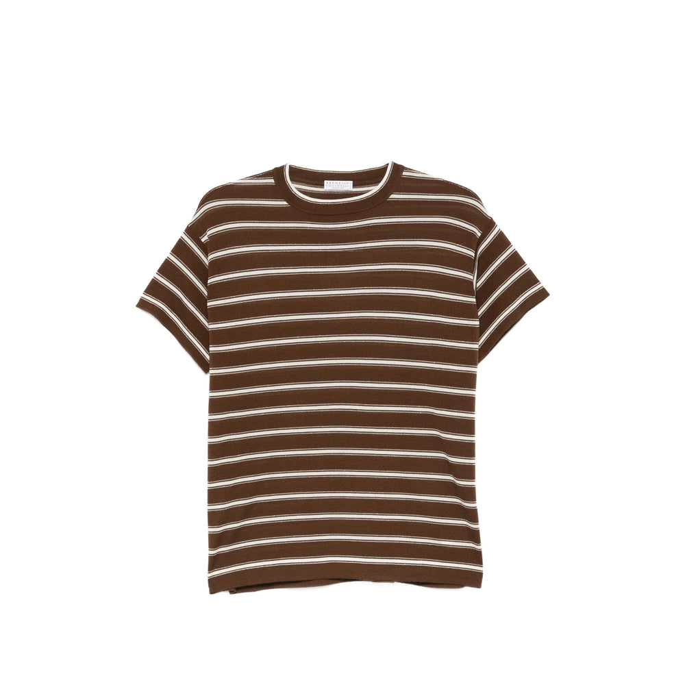 Brunello Cucinelli Brown Tops - T-Shirts & Jerseys Women BRUNELLO CUCINELLI