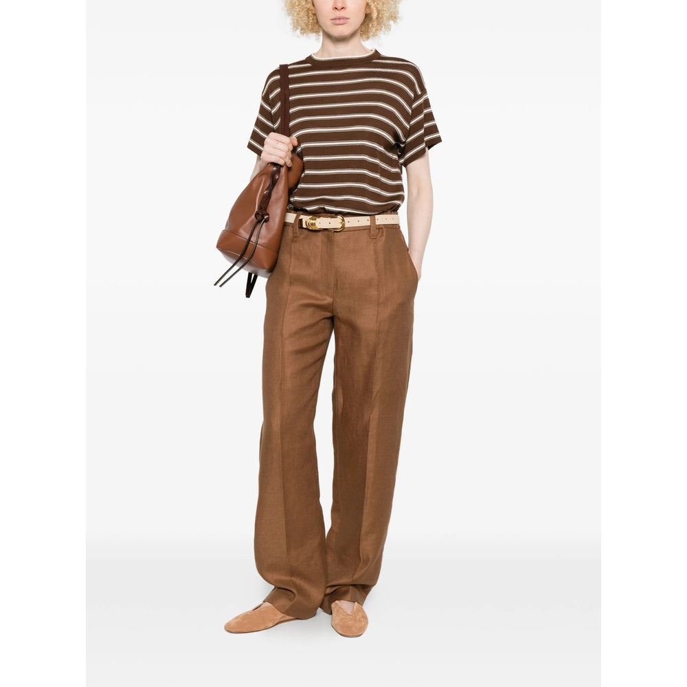 Brunello Cucinelli Brown Tops - T-Shirts & Jerseys Women BRUNELLO CUCINELLI